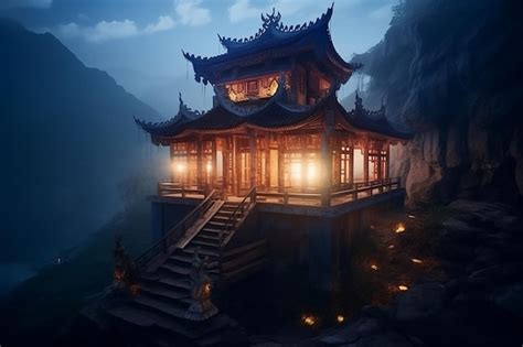  Dwelling on the Mountain Path: Intricate Details and Ethereal Landscapes!